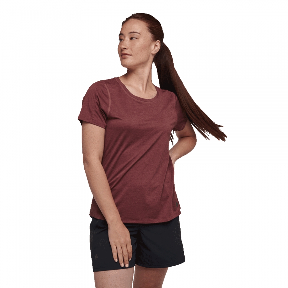 블랙다이아몬드,라이트와이어 SS 테크 티 WOMENS F24