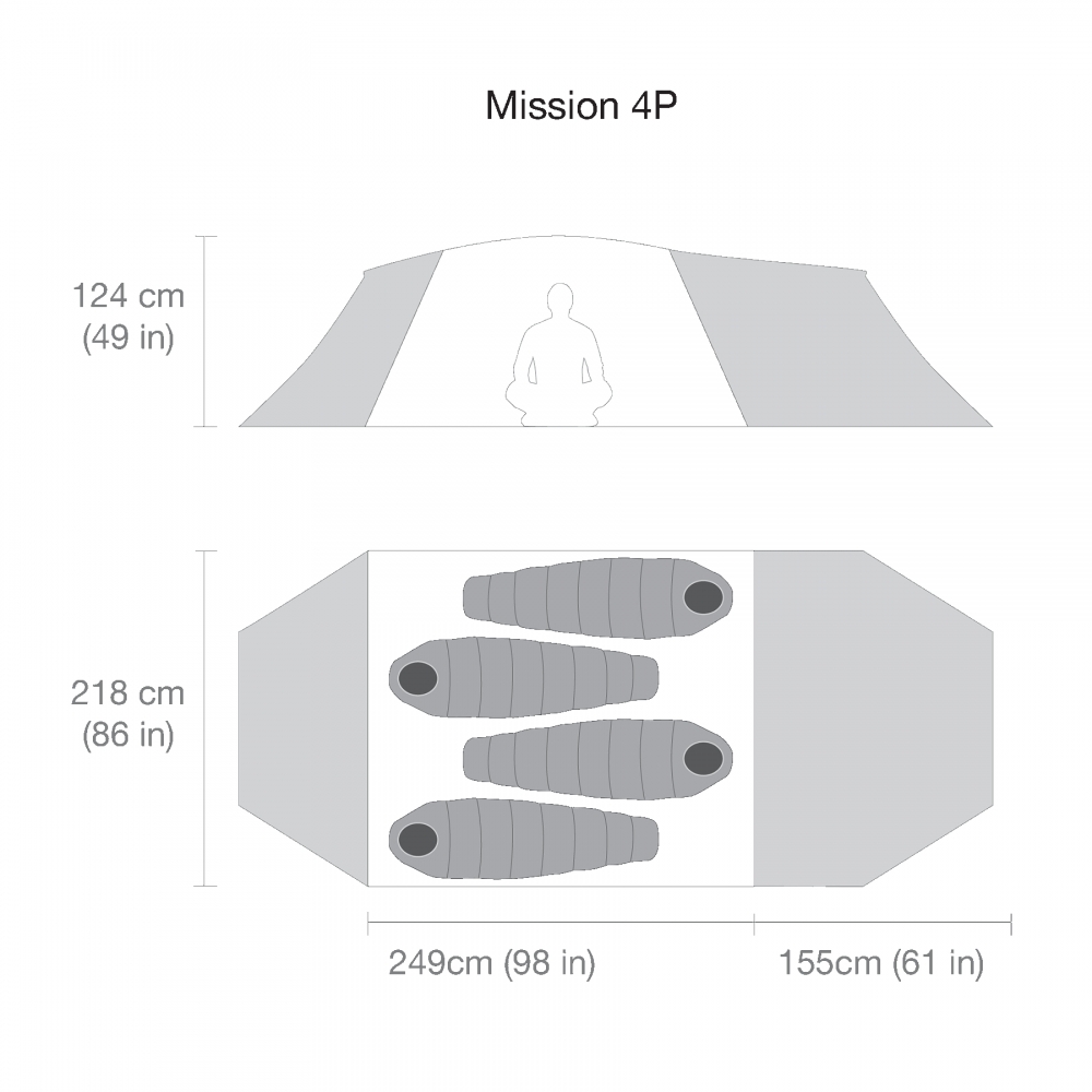 블랙다이아몬드,미션 4P 텐트